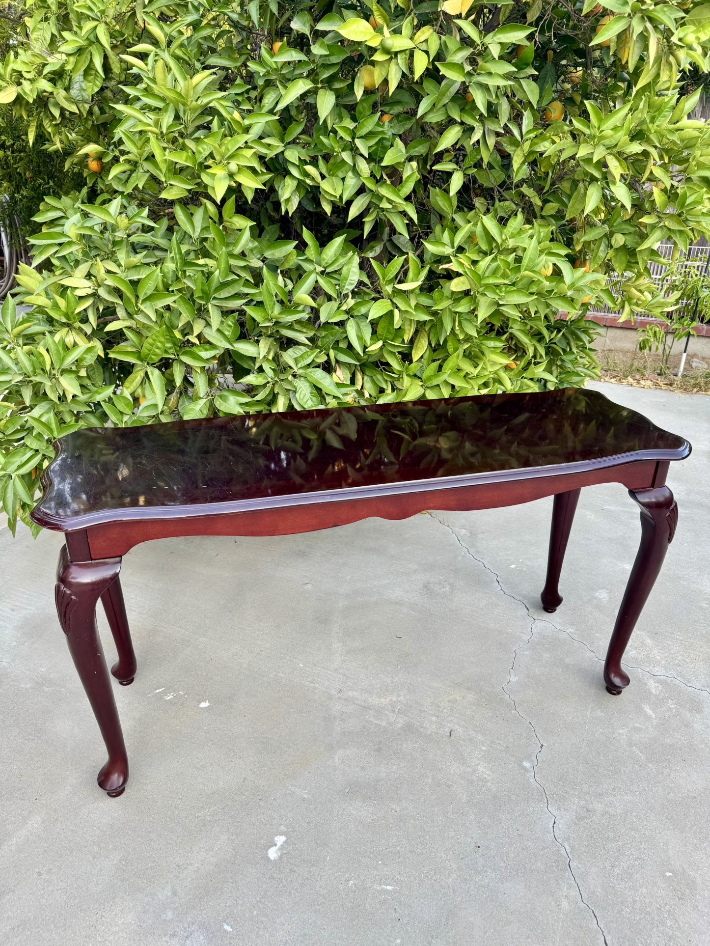 Dark Wood Console Table