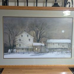 Large framed artwork - Full Moon by Ray Hendershot