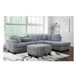 Sectional W/speaker & Ottoman