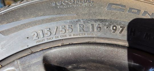 Tires 215/55R16 with Rims