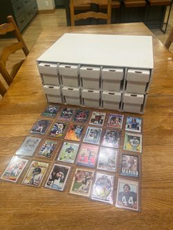 6000 Football Cards in Card Warehouse