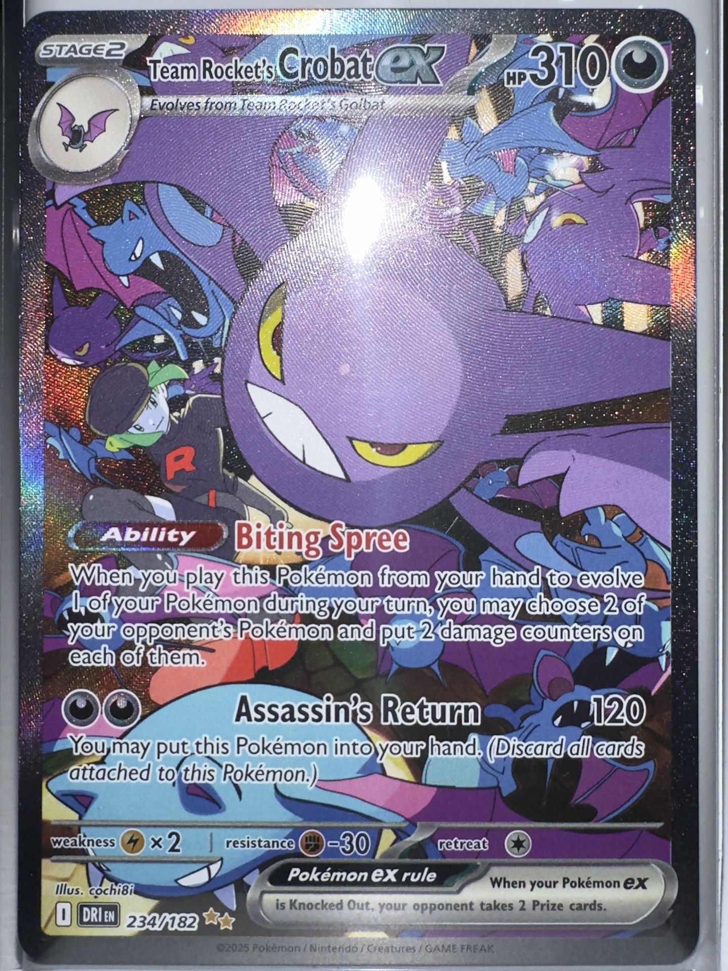 Team Rocket's Crobat ex - 234/182 - SV10: Destined Rivals