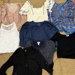 8 New W / Tags Womens Tops From Creations Boutique, Shein, Charming Charlies (over $450 in retail)