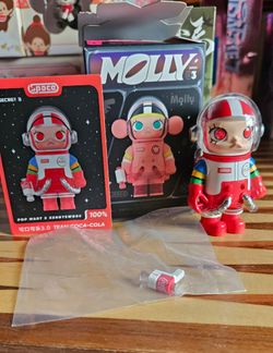 POP MART x Kennyswork Mega Space Molly 100% Series 3 "Team Coca-Cola 3.0" Secret Figure.