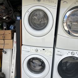 Whirlpool duet stackable washer and gas dryer