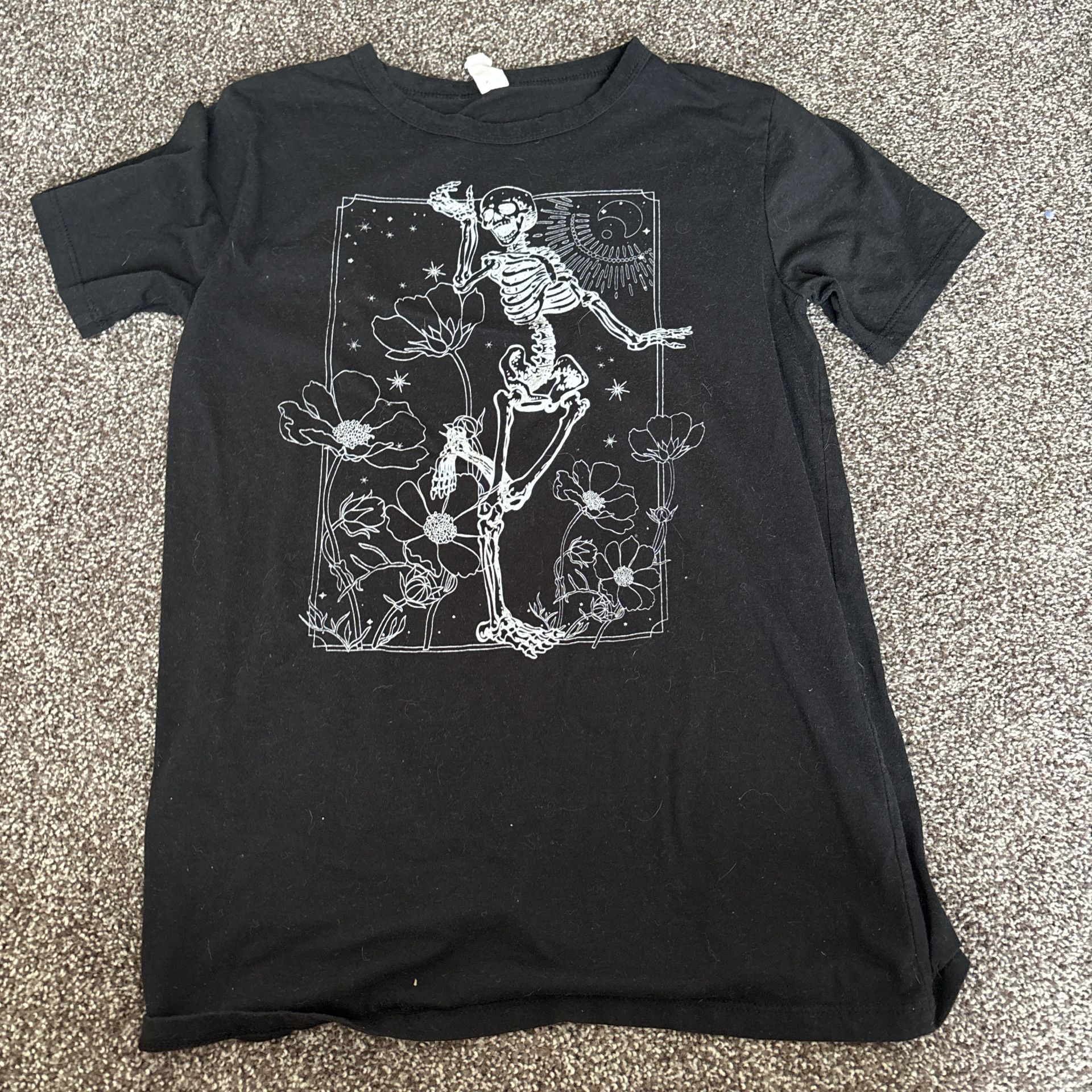 Black And White Skeleton T-shirt