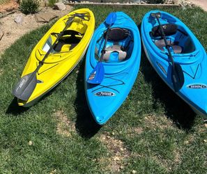 Pelican Kayaks with Paddles