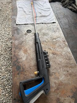 Pressure washer gun electric