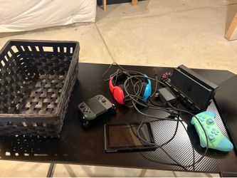 Nintendo switch with headphones