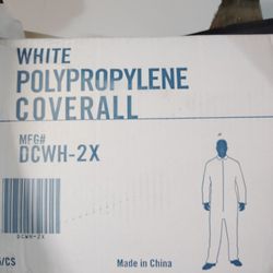 White Protective Coveralls Size 2X