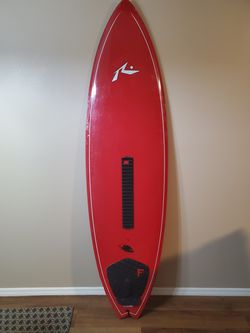 6'1 Rusty Piranha Surfboard with case