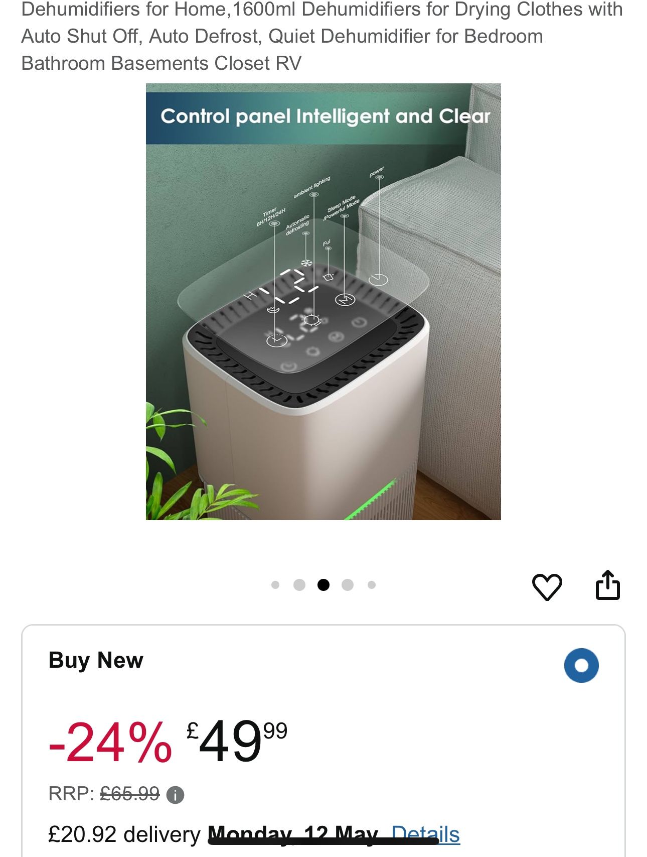 New Dehumidifiers