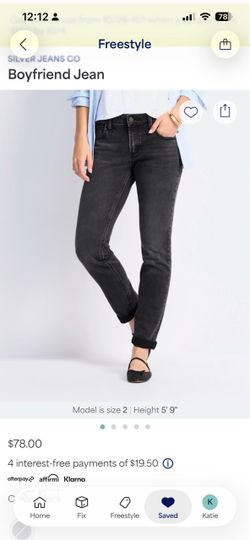Silver Jeans boyfriend Jean