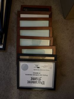 Assorted Picture And Diploma Frames