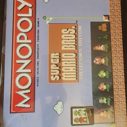 2016 Never Opened Monopoly Super Mario Bros Collectors Edition 