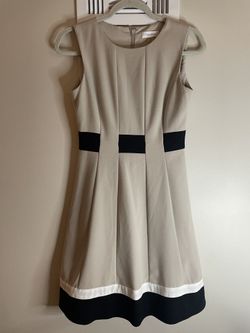 Calvin Klein A-Line Dress Nude Size 2P
