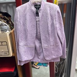 Lavender women’s skirt suit jacket size 10 and skirt size 12