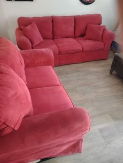 Super Comfortable Love Seat And Couch. (Price Is For Both Sofas)