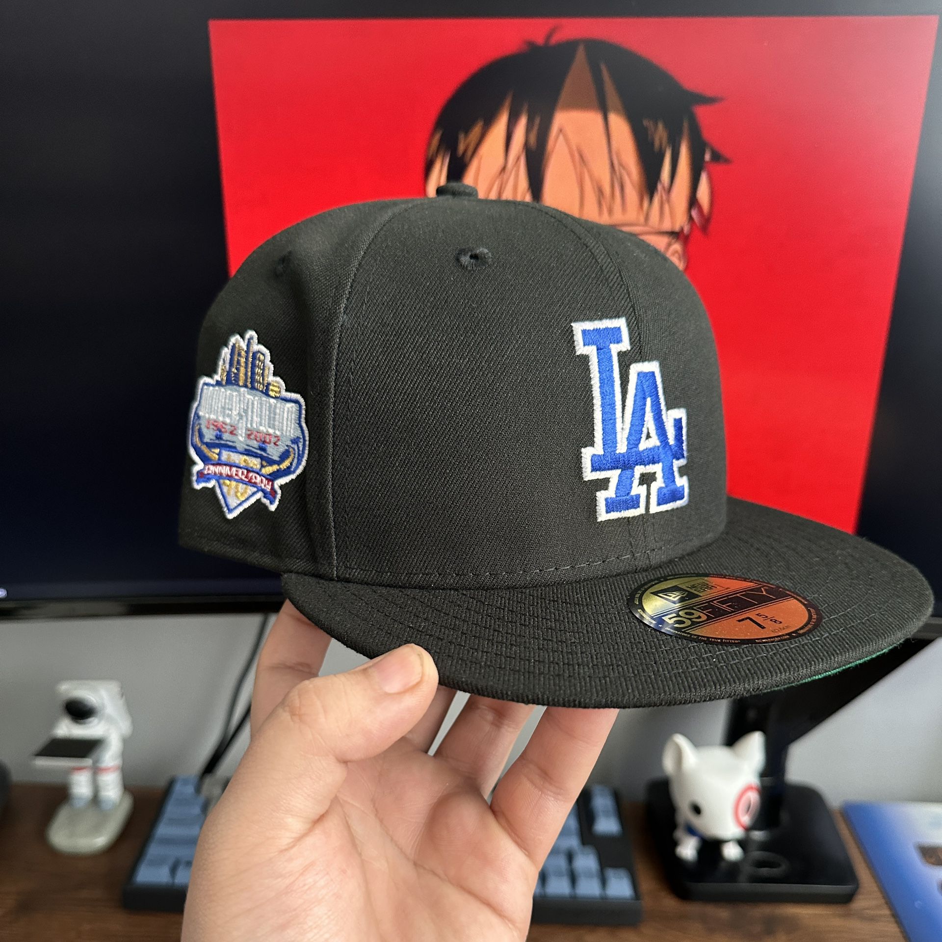 Hat Club Black Dome Los Angeles Dodgers Black And Green Visor Size 7 5/8  for Sale in Alhambra, CA - OfferUp