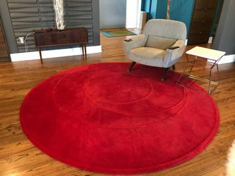 8’ diameter IKEA wool rug