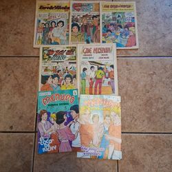 Vintage Menu do  Comics