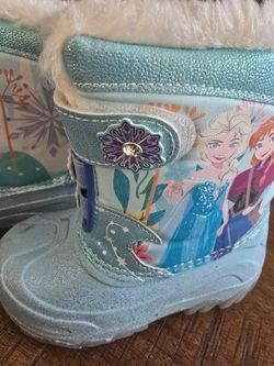 Frozen snow boots