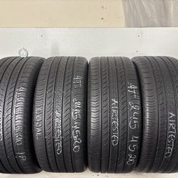 Set 4 Tires 245 45 20 Continental Pro contact Tx 