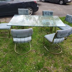 Solid Glass Table...glass super heavy