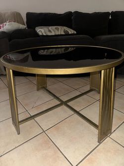 Glass coffee table