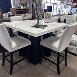 Beautiful Marble Dining Set! $899 🤍☎️✨