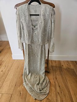 Montage beaded gown.