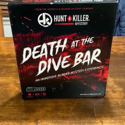 Death At A Dive Bar Murder Mystery Board game Adult Teens School Girl Boy Family Game night 