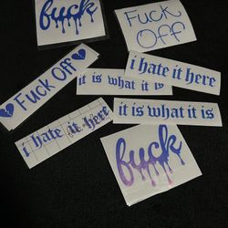 Cricut Custom Vinyl/decal Stickers