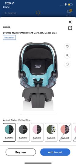 Evenflo NurtureMax Infant Car Seat (Dallas Blue) 
