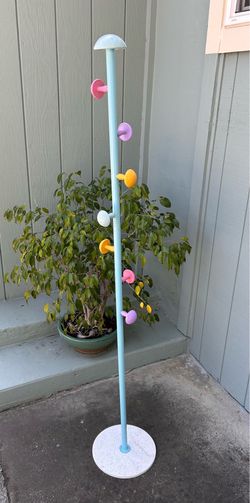 Kids Coat Rack with Mushroom Hooks