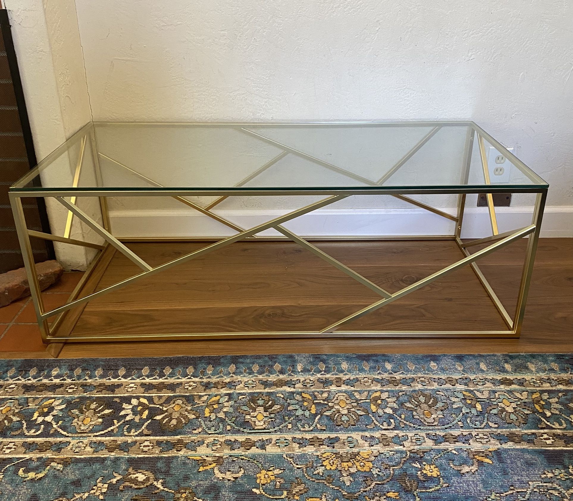 Coffee Table Set Gold 
