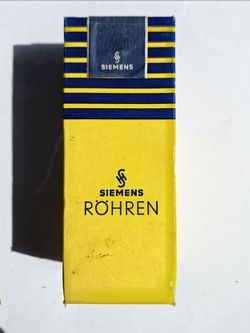 Vintage Siemens E2d Poströhre Vacuum Tube – NOS MINT condition. Germany 1960s.  Rare.