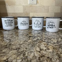 Stoneware Mug Set -  Adventure & Fun (RV, Camping, Home)