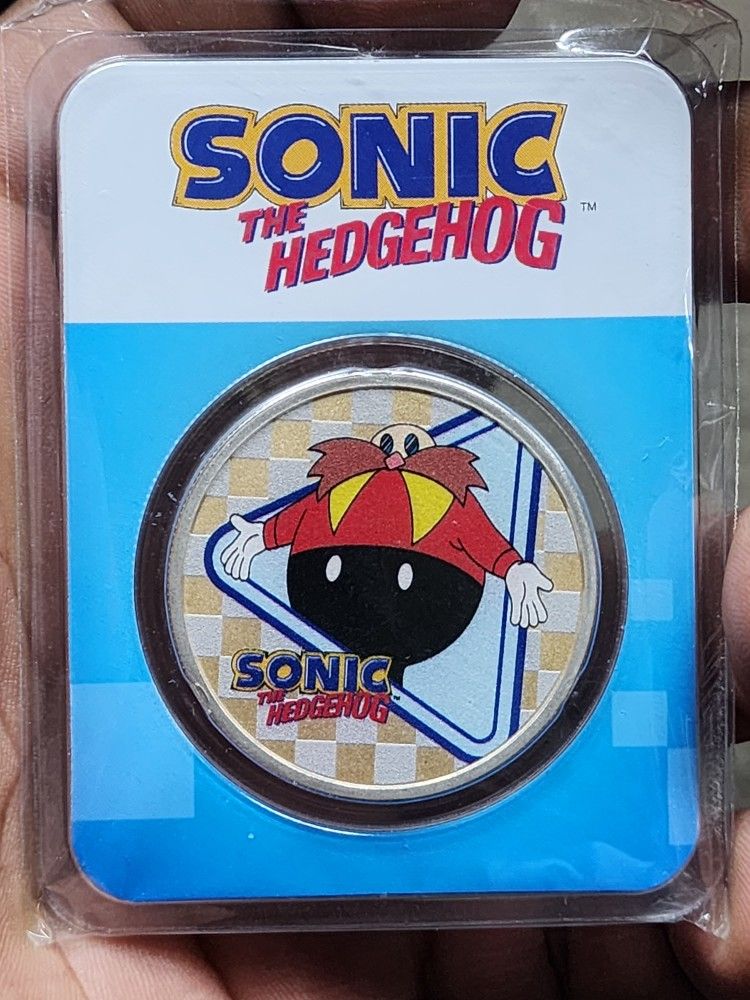 2022 Niue Sonic the Hedgehog .999 Fine Silver Colorized Coins SEGA