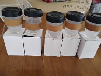 New glass keep cup reusable coffee mug