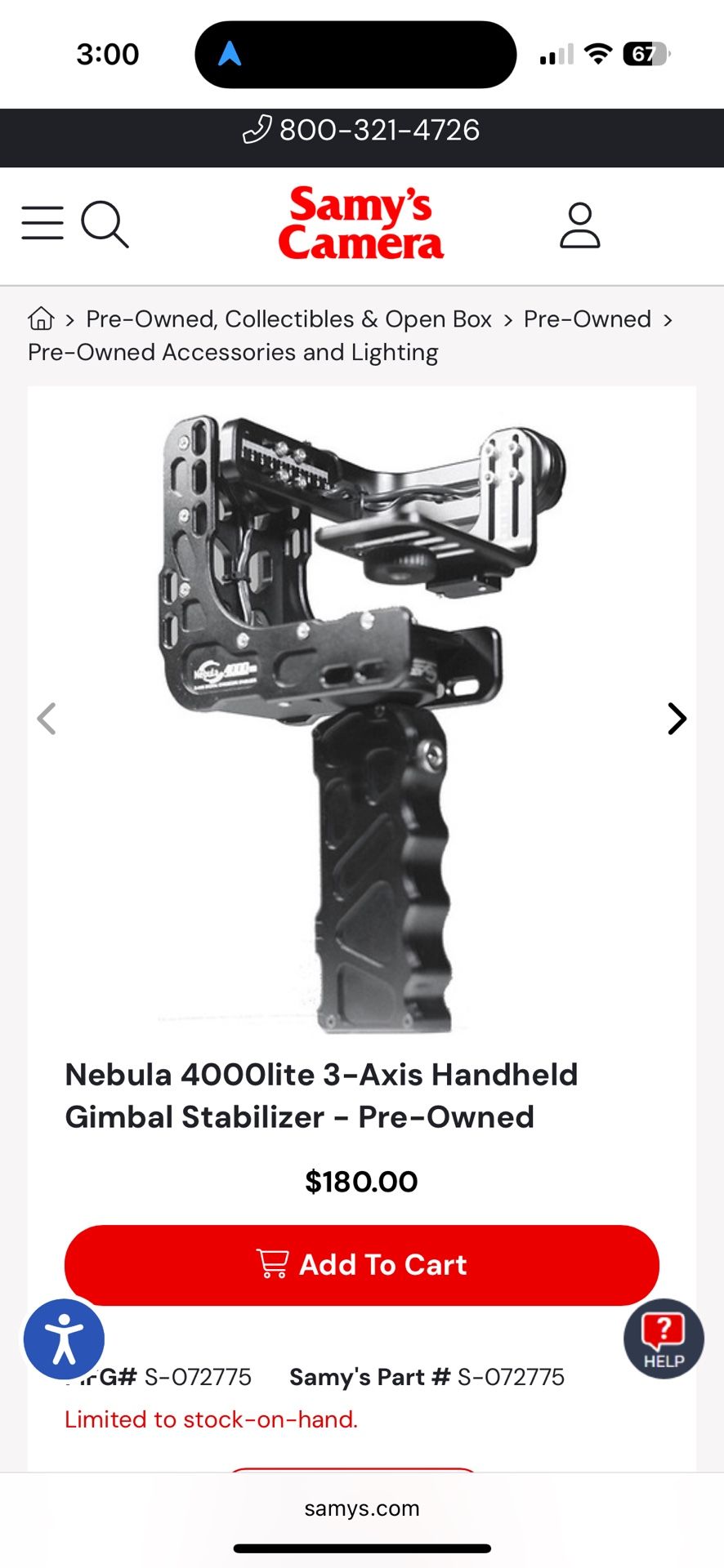 Nebula 4000lite Gimbal