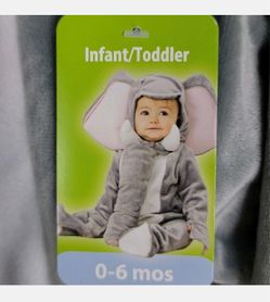 Infant Elephant Halloween Costume 0-6 Months