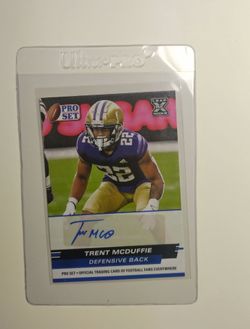 Los Angeles Rams Trent McDuffie Rookie Auto card