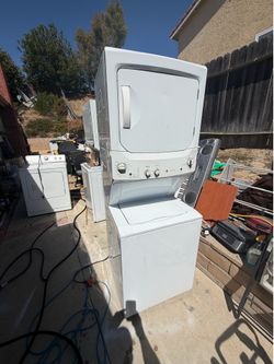 Ge stackable washer and gas dryer