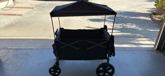 Ever advanced folding wagon with canopy