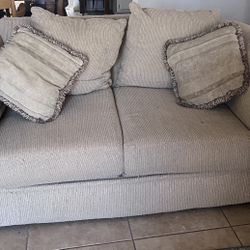 Free Beige/Tan Couch & Loveseat Set!