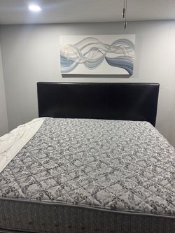 King size Mattress, Box Spring and Headboard