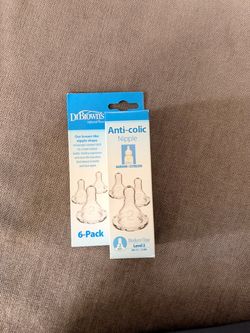 Dr. Brown's Anti-Colic Nipple 6-Pack Level 2