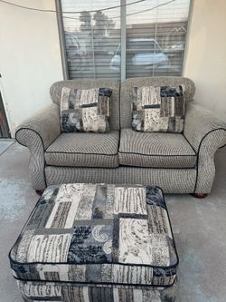 sofa and ottoman  2 piece