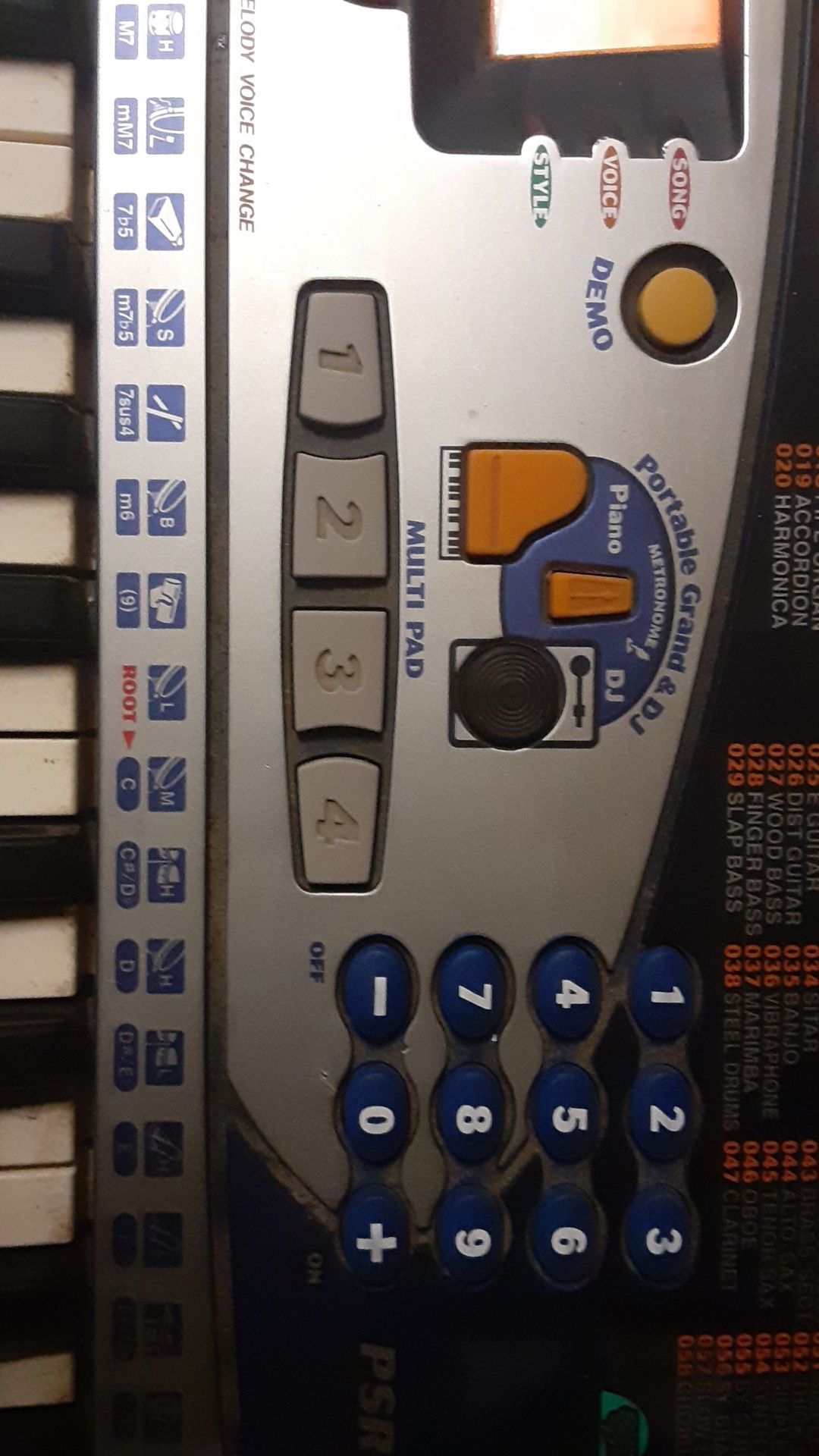 Yamaha bass boost psr 160 keyboard